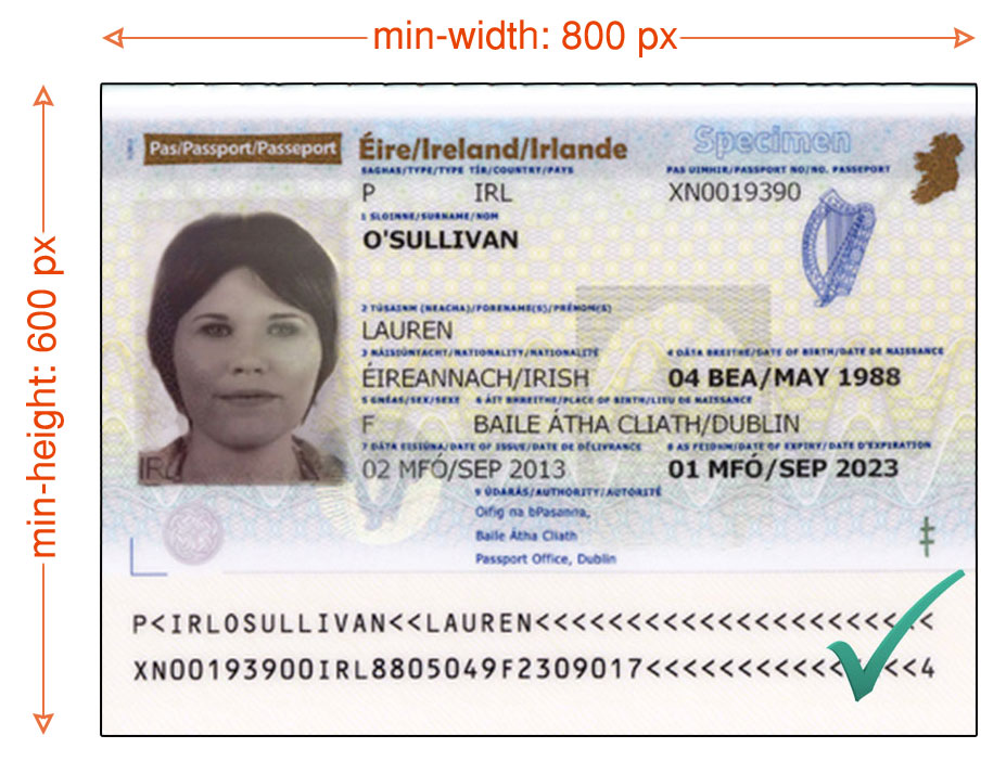 مثال عکس پاسپورت